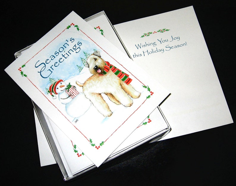 Soft Coated Wheaten Terrier Christmas Cards image 2