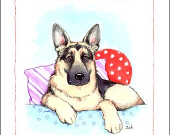 German Shepherd Dog Note Cards (box of 16)