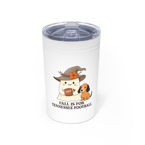 Tennessee Football Tumbler, Insulated Cup for Sports Fans, Fall Celebration Drinkware, Perfect for Tailgates, Football Parties, Gifts