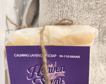 Handmade Lavender Coconut Oil Soap 3-Bar Pack: Calming Aromatherapy