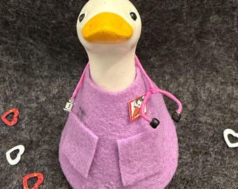 Colorful Nurse Desk Goose Outfit