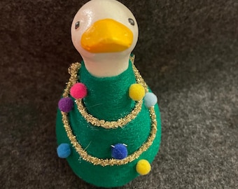 Christmas Tree Desk Goose Outfit