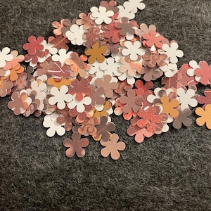 Scrapbooking flower confetti