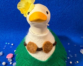 Hula Girl Desk Goose Outfit