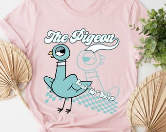 Camiseta divertida de la paloma Mo Willems para profesor JDJO01-6-NB