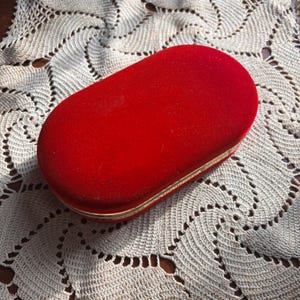 Red Velveteen Jewelry Box