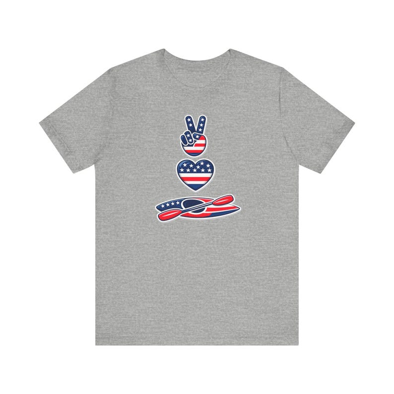 Camiseta de kayak con la bandera estadounidense / Camiseta para flotar en arroyos / Camiseta para la vida en el lago / Conjunto para flotar en el río / Camiseta patriótica de verano / Regalo de kayak para hombres y mujeres imagen 13