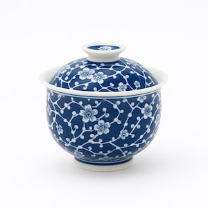 Handmade Blue and White Plum Blossom Gaiwan