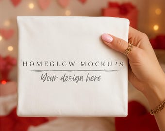 Mockup di maglietta portatile White Comfort Colors 1717 per San Valentino JPEG