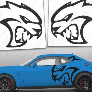 Challenger Hell Cat Decal Sticker. Set of 2. Universal, waterproof in the best quality