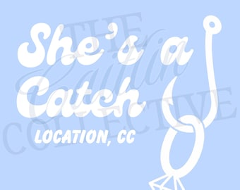 She's a Catch Bridal Cups