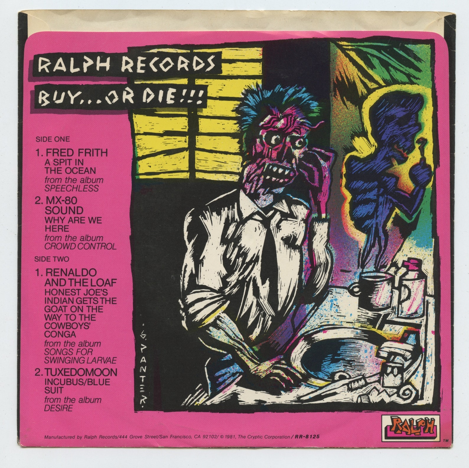 RALPH RECORDS 'Buy or Die' 1981 / Sampler 7 inch Vinyl Etsy