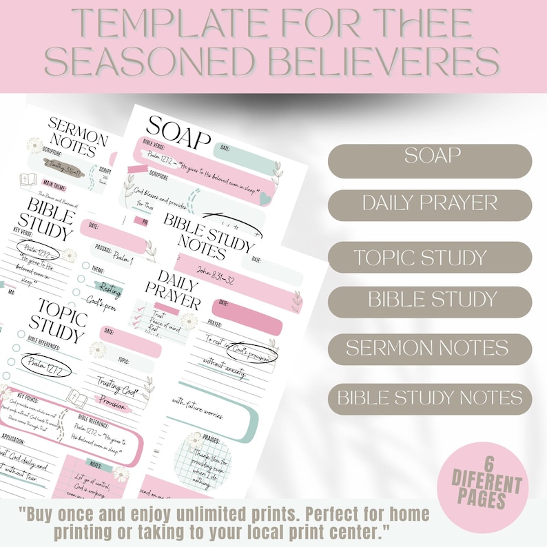 Scripture Study Plan Mockups Editable Bible Study Template Bundle Canva,faith Growth, 6 Templates ...