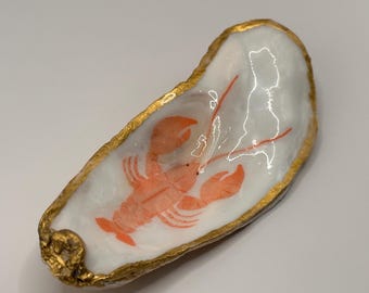 Bomboniera a forma di conchiglia di ostrica mediterranea