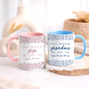 Personalized Grandma Mug, Mothers Day Gift for Grandma, Custom Grandkids Names Mug, Nana Gift