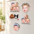 Personalized Baby Face Photo Magnet, Grandma Gifts, Custom Baby Photo Acrylic Magnet, Gift for Grandma from Grandkids