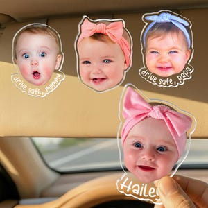 Personalized Baby Face Photo Magnet, Grandma Gifts, Custom Baby Photo Acrylic Magnet, Gift for Grandma from Grandkids image 10