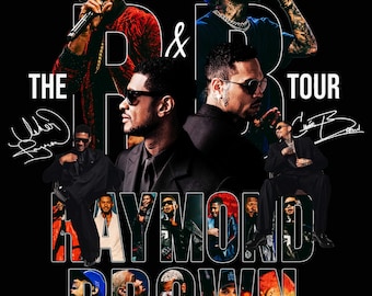 Raymond & Brown Tour 2026, Usher x Chris Brown Tshirt Design ( Digital Download)