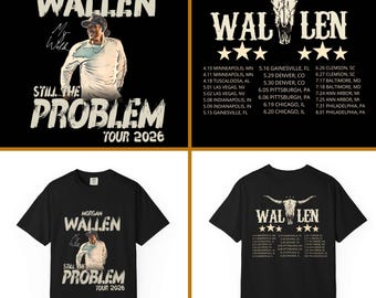 Morgan Wallen Still The Problem Tour 2026, PNG (Digital Download)