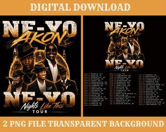 Ne-Yo Akon Nights Like This Tour 2026 2 PNG ( Instant Download ).