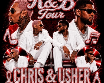 Raymond & Brown Tour 2026, Usher x Chris Brown Tshirt Design ( Digital Download)