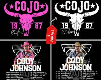 Cody Johnson Live 2026 PNG File T Shirt (Digital Download)