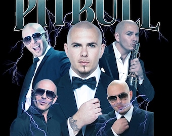 Pitbull Graphic Tee, Mr. Worldwide Music Star Unisex Tshirt Design ( Digital Download)