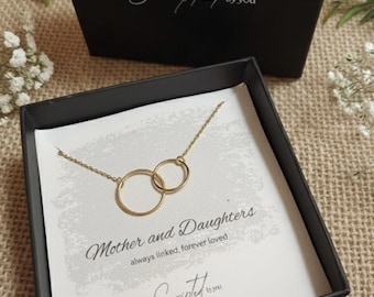 Colar com Círculos Entrelaçados: Presente para Mãe e Filhas