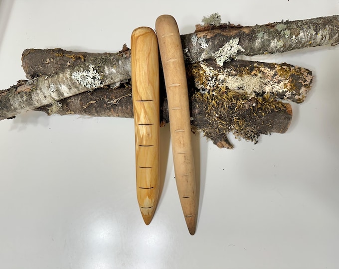 Handmade Wood Dibber (Seed planting tool)