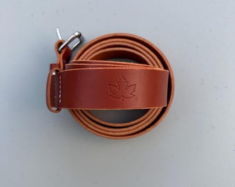 Full Grain Chestnut Leather Belt
