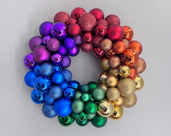 June Gay Pride Wreath RAINBOW Ornament Wreath Christmas wreath LGBTQ