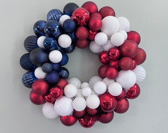 250 Years of FREEDOM  FLAG PATRIOTIC Ornament Wreath 4th of July wreath Memorial Veterans Day