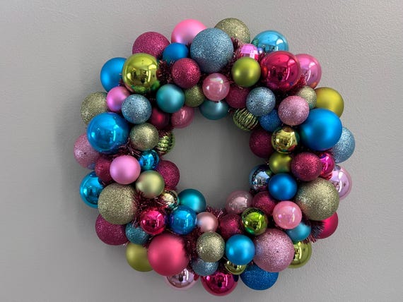 BRIGHT COOL SPRING Wreath Ornament Wreath-- shatterproof