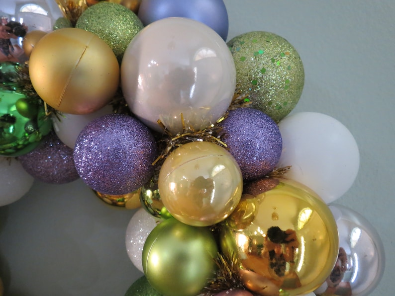 EASTER Wreath Spring Egg Wreath Ornament Wreath--MacKenzie-Childs Easter Egg Yellow