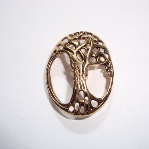 Tree of Life Button, Steam Punk, Chicago Screw back