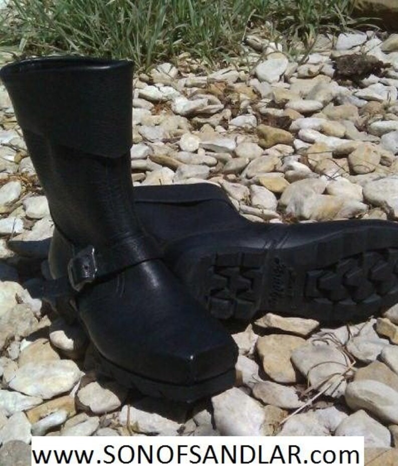 Merchant Square Toe Boots, Steam punk image 5