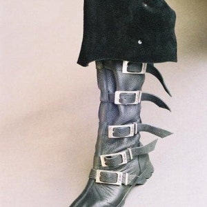 Thigh High Buckle Boots, Steam punk image 2