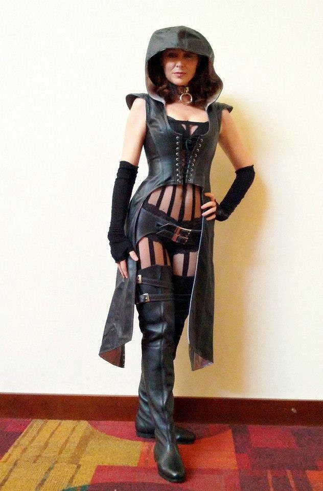 Leather Huntress Hooded Jacket