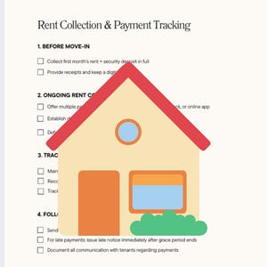 50% OFF | Rent Payment Tracker | Landlord Printable Form | Rental Income & Payment log