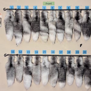 Eco Friendly Platinum Fox Tails