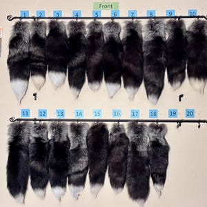 Eco Friendly Silver Fox Tails