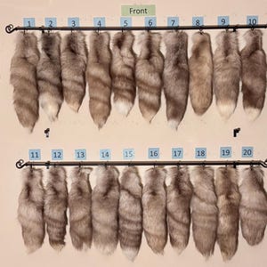 Eco Friendly Amber Frost Fox Tails