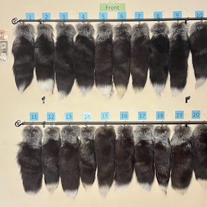 Eco Friendly Silver Fox Tails