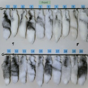 Eco Friendly Platinum Fox Tails image 1