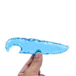 Handmade Blue Obsidian Knife | Obsidian Knife, Handmade Stone Knife Gift For Her, Hand Knapped Obsidian Daggers Crystal Knife 5.5-6&quot; Inches