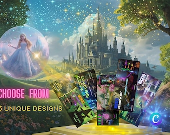 Wicked Broadway Ticket Invitation – Editable Printable Musical Party Pass (Instant Download)