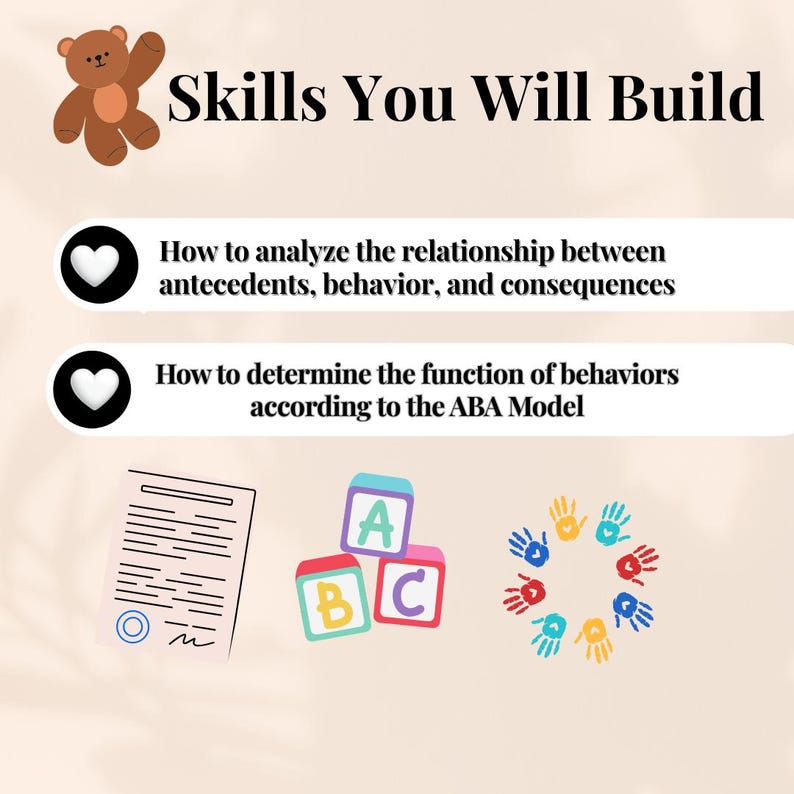 ABA Behavior Cheat Sheets: ABC & Functions Guide (PDF Download) - Etsy