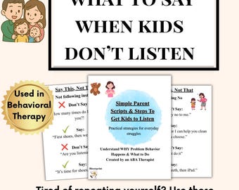 What to Say When Kids Don't Listen: Parent Cheat Cheats to Stop Power Struggles