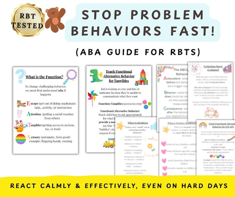 ABA Challenging Behaviors Guide: Function Based Strategies to Reduce ...
