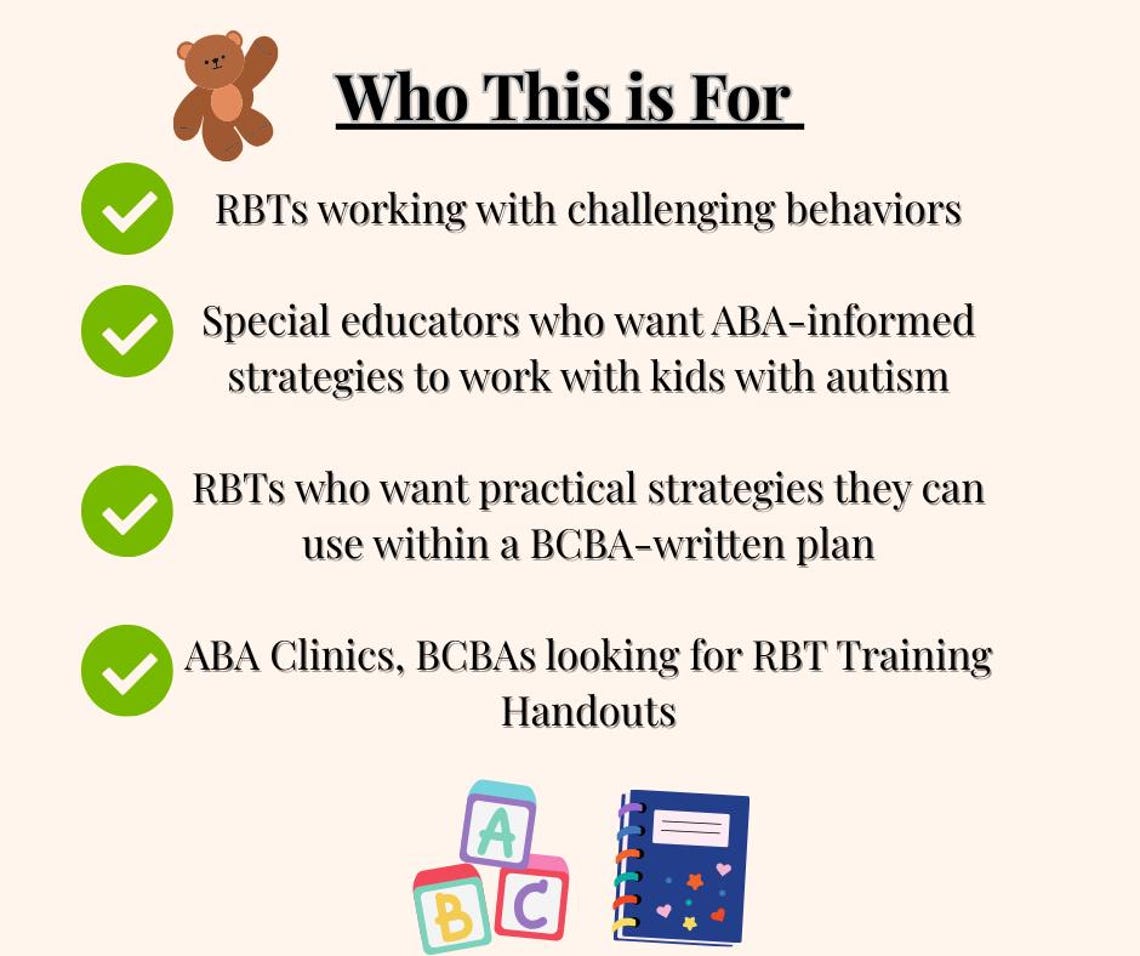 ABA Challenging Behaviors Guide: Function Based Strategies to Reduce ...